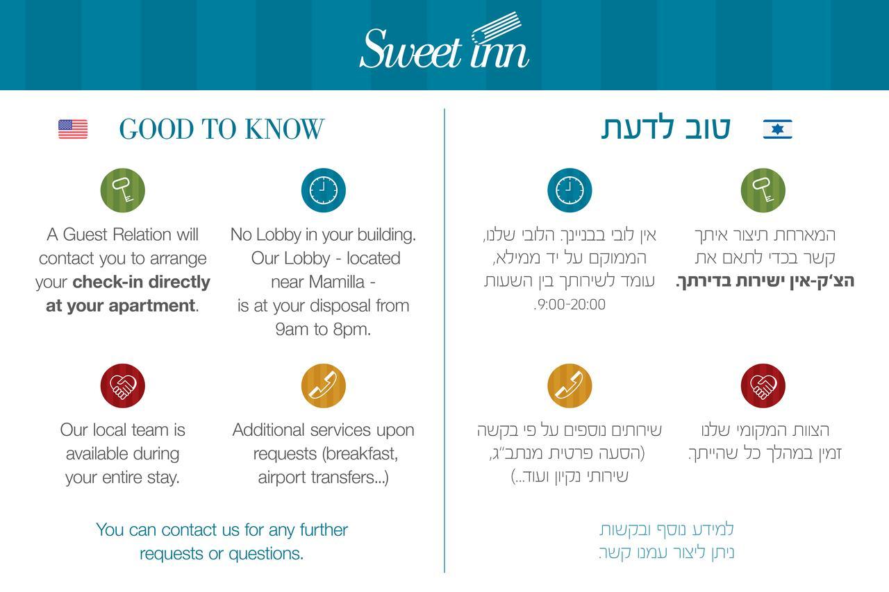 Sweet Inn - Heletz Street Jerusalém Exterior foto